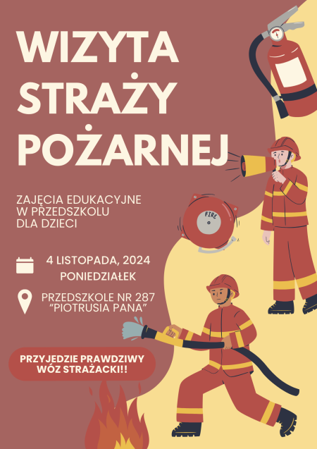 Wizyta Straży Pożarnej w przedszkolu