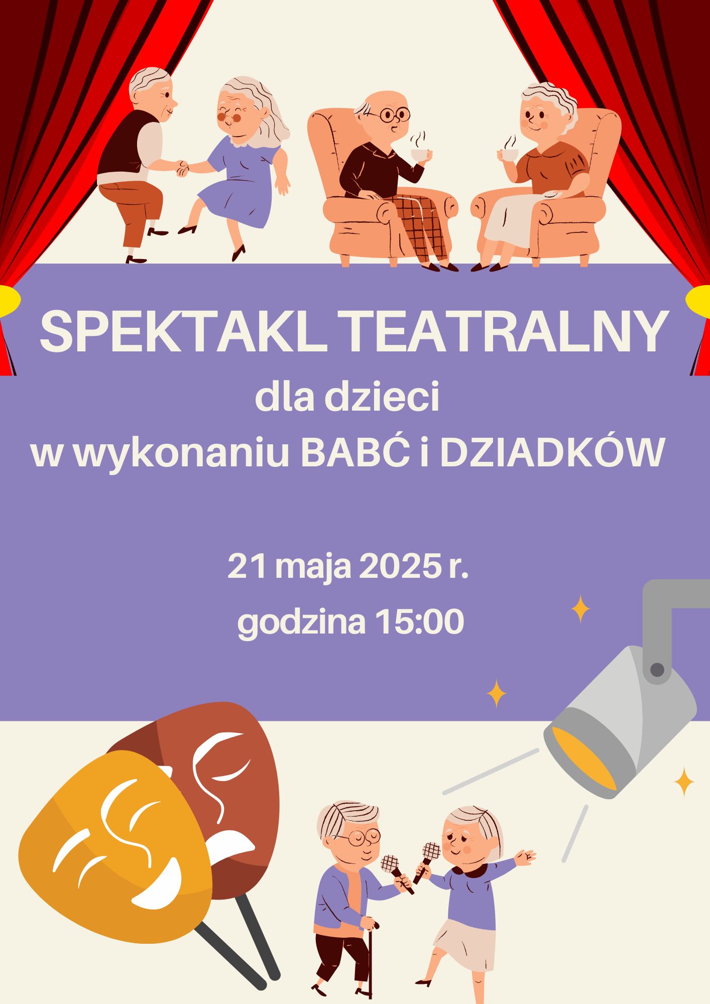 Spektakl teatralny, godzina 15:00