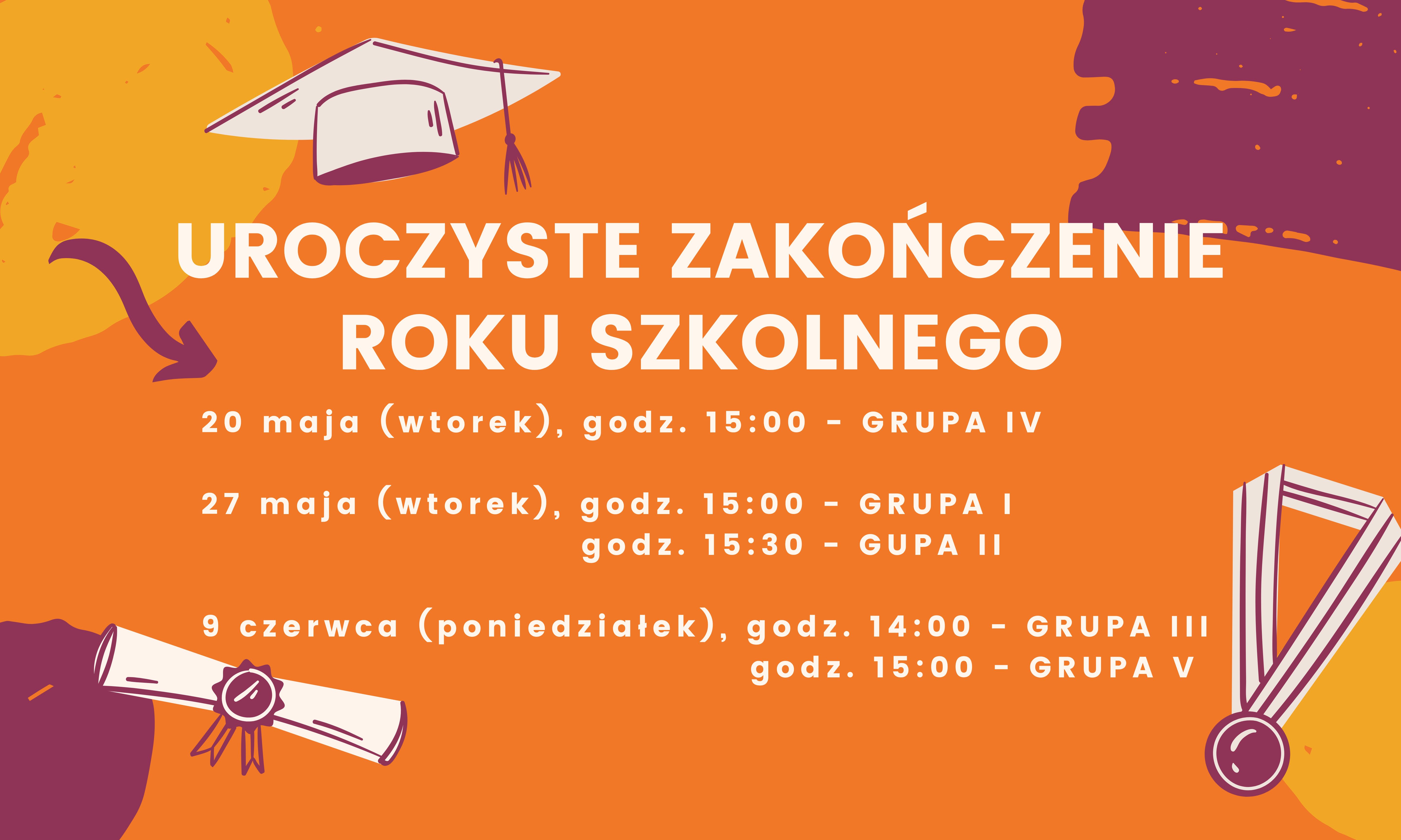 UROCZYSTE ZAKOŃCZENIE ROKU SZKOLNEGO