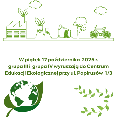 CENTRUM EDUKACJI EKOLOGICZNEJ - WYJŚCIE GRUPY III i GRUPY IV  - 17.10.2025 R. 