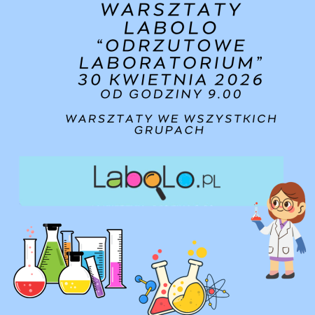 30 KWIENIA 2026 - WARSZTATY LABOLO ''ODRZUTOWE LABORATORIUM''