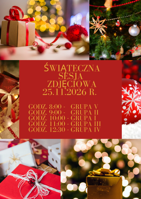 ŚWIATECZNA SESJA ZDJĘCIOWA - 25.11.2026 R. 